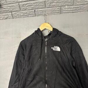 The North Face Womens Black Full Zip‎ Fleece Hoodie Sweatshirt Size Medium